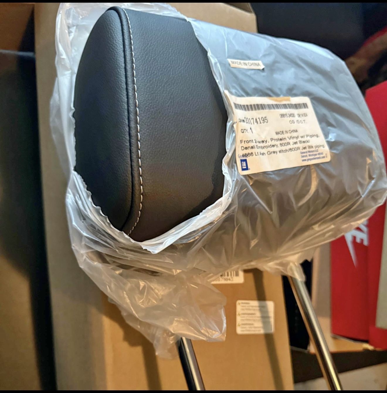 GMC Sierra Denali Black Seat Head Rest 2015-2019 from GM Dealership