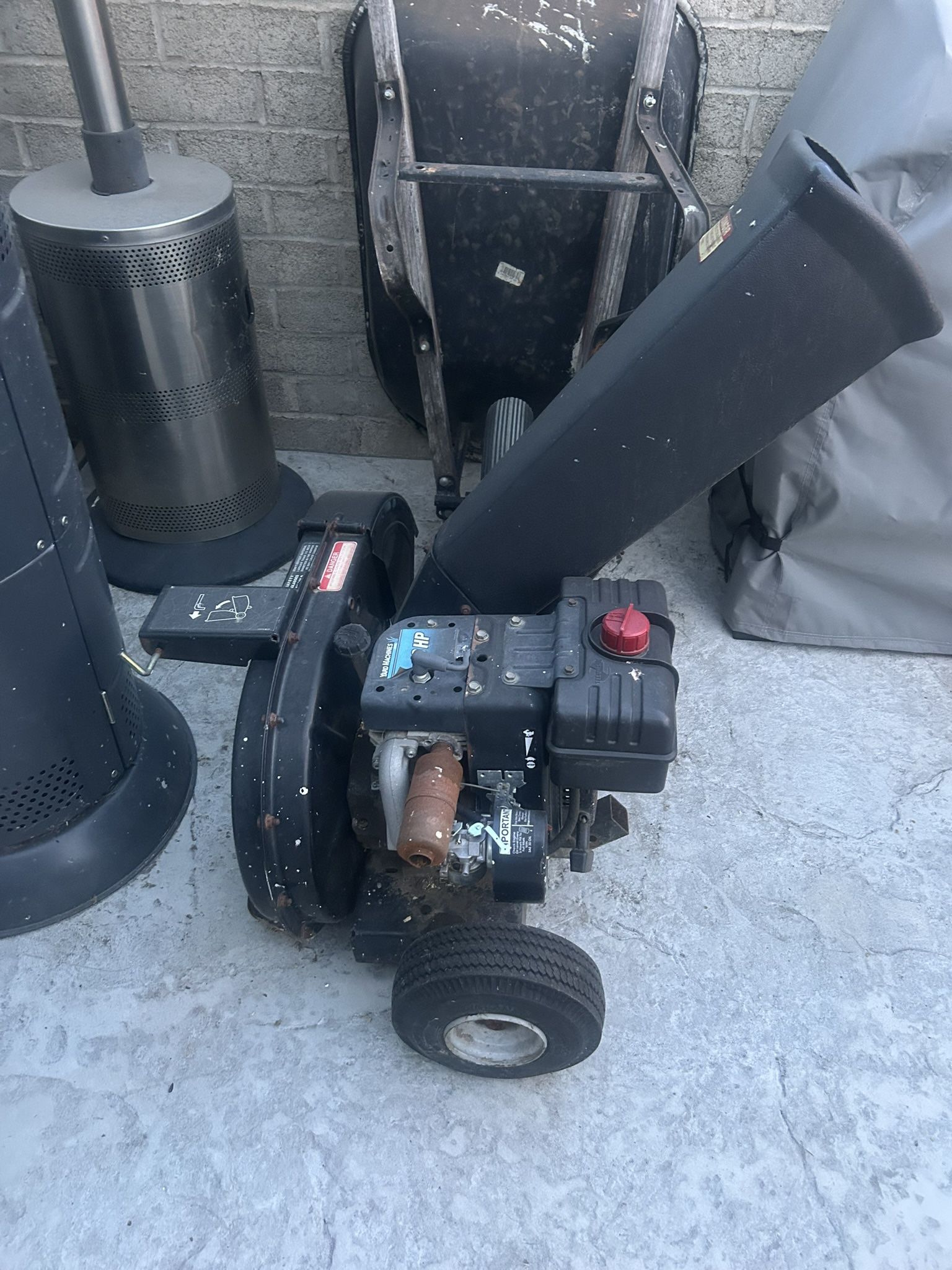 Wood Chipper It Has New carburetor And The Bag Is Torn $100 Price Is Firm