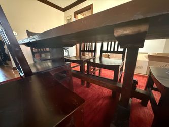 Solid wood table