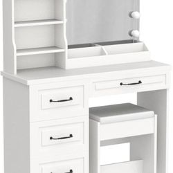 NEW Vanity With Led Light Assembled 