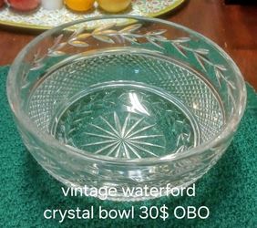 Vintage (Heavy) Crystal Bowl (Large /Serving Size