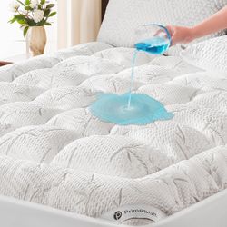 Brand new in box Queen Size Mattress Topper, Thick Pillow Top Mattress Pad，Up to 21 Inch Deep Pocket,Soft Breathable Mattress Pad for Back Pain, Water