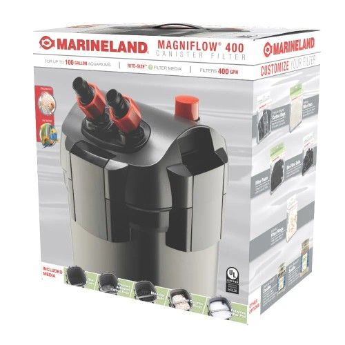 Marineland Magniflow Canister Filter For aquariums, Easy Maintenance,Black