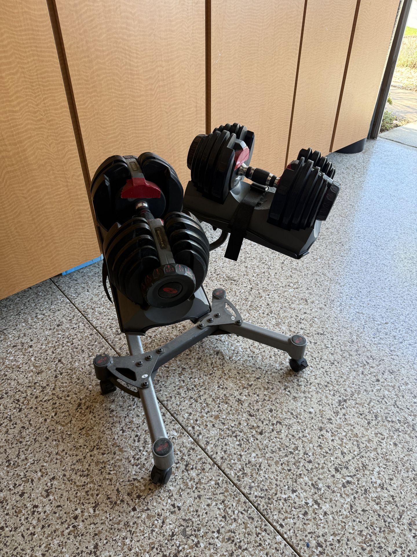 BOWFLEX Weights And Weight Rack