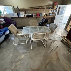 Patio Set (table, Chairs, Chaise, and Side Table)