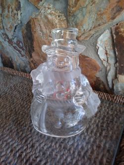 Crystal Snowman Candle Holder