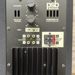 PSB Speakers SubSonic III Powered Subwoofer 12" Piano Finish Drive WORKING GREAT