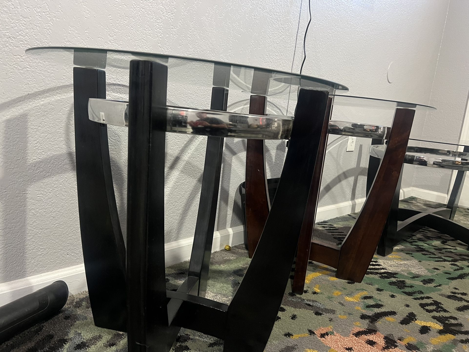 Coffee table & two side tables