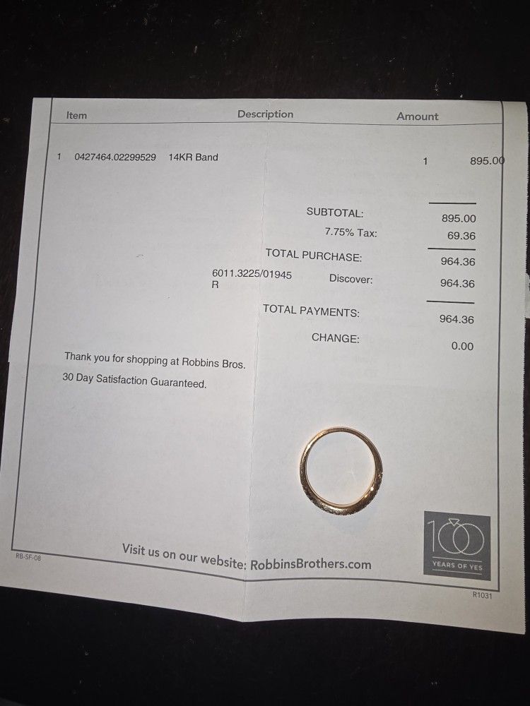 14KR WEDDING BAND OR BANDS