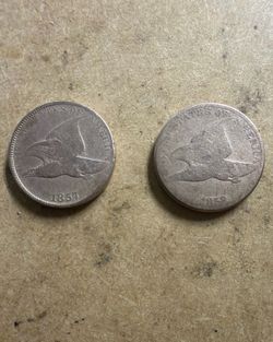 1857 & 1858 Large Letters  Flying Eagle Cent