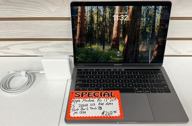 Apple MacBook Pro 13” 2019 i5 256GB SSD 8GB RAM Touch Bar & Touch ID