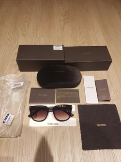 Tom Ford Rock Sunglasses TF290 52N Brown Dark Lenses $372 Retail