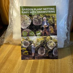 2 PCs Garden Plant Netting Zippered With Drawstrings 2 Pack 