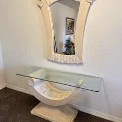 Hallway Side Table With Mirror 
