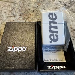 Supreme Glow In The Dark Zippo White