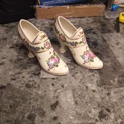 2 Collectable Porcelain Shoes