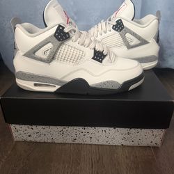 Jordan 4 White Cement
