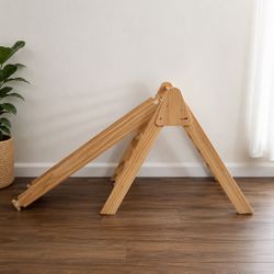 Wooden Pikler Triangle & Slide