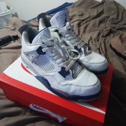 Air Jordan 4 Retro "midnight Navy" 2022 - Size 10/worn Once l Cement Red
