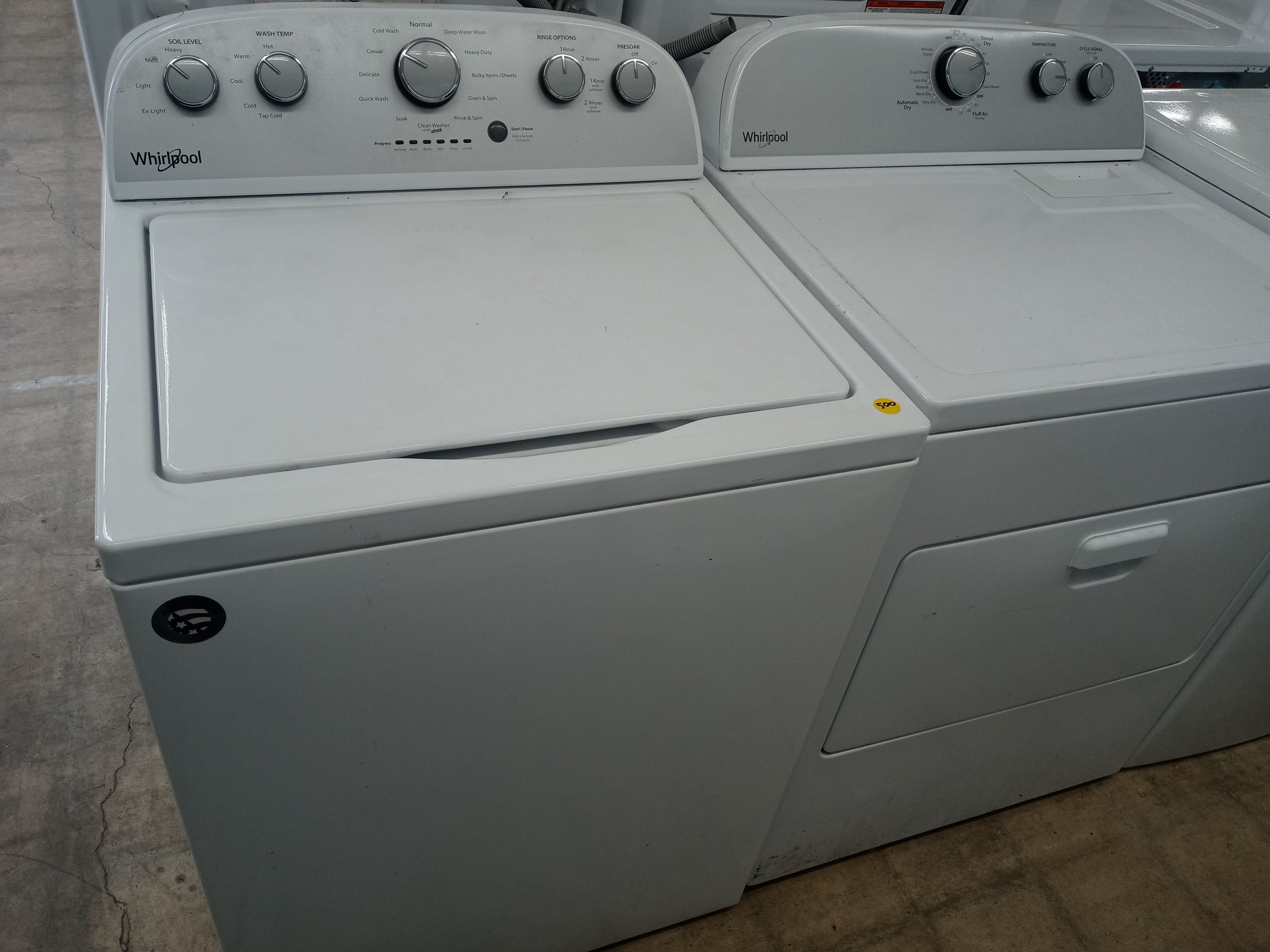Whirlpool top load washer and dryer set - Free delivery