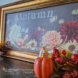 Upcycled Autumn Fall Decorative Sign