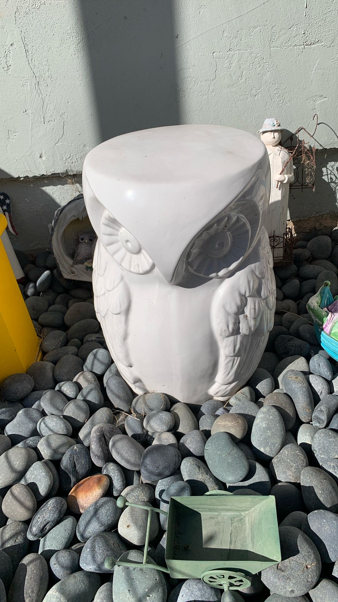 Household General Bi White Ceramic Owl