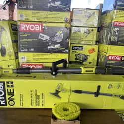 RYOBI ONE+ 18V Cordless Telescoping Power Scrubber (Tool Only