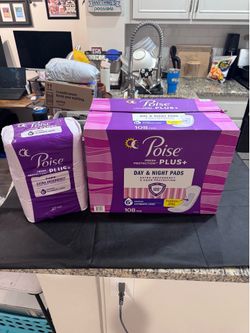 Poise 6+ Ultimate Long Incontinence Pads – 135 Count