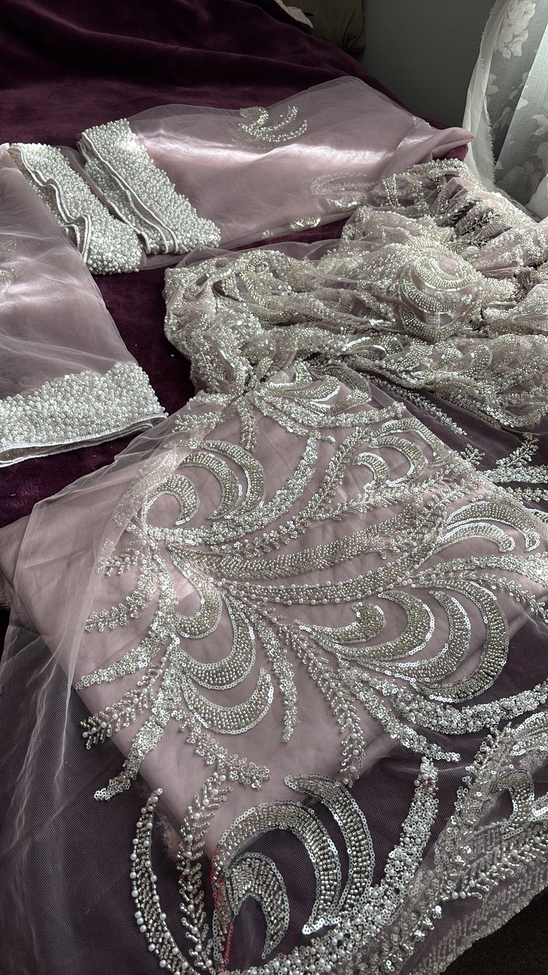 Formal Dress Full Work On Tule