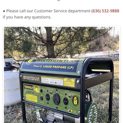 Sportman Gen4000LP Generator!