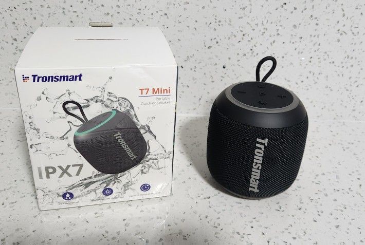 Firm On Price. Tronsmart T7 Mini Compact Portable Bluetooth 5.3 Speaker w Lights, Stereo Sound, 18H Playtime, IPX7 Waterproof. MSRP $40. Used 1 Time