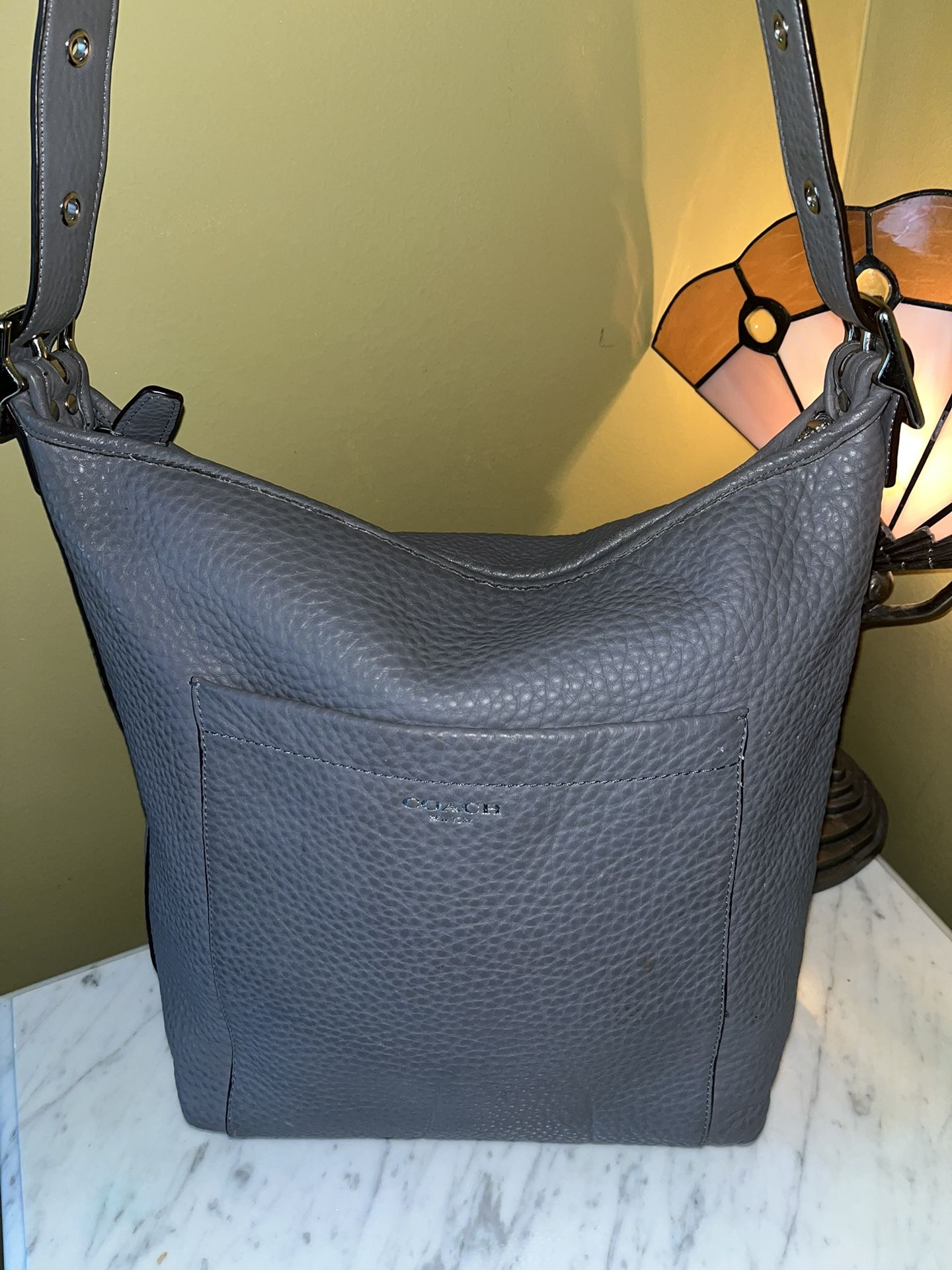 Coach Legacy Grey Leather Bag