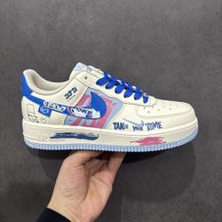 Nike Air Force 107 Low "Kaito Kuroba" Conan Comics Series Kidd Air Force One Low-top Casual Sneakers