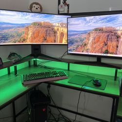 Alienware Aurora R7 Gaming Desktop + Dual Monitor Setup – Turnkey Work & Gaming Station