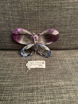 NEW Ganz Colorful Crystal Butterfly Ornament