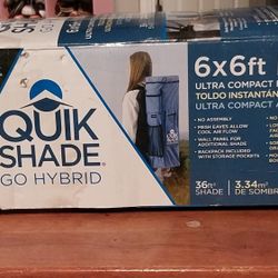 QUIK SHADE GO HYBRID 6X6FT ULTRA COMPACT BACKPACK CANOPY 