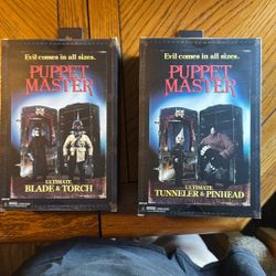 Puppet Master Figures, $10 Each Box 