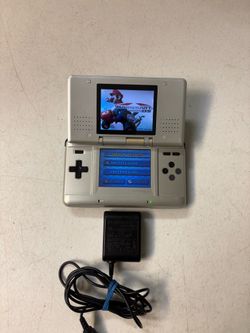 Nintendo DS Handheld  console System NTR-001 Silver Tested with Charger. No games.