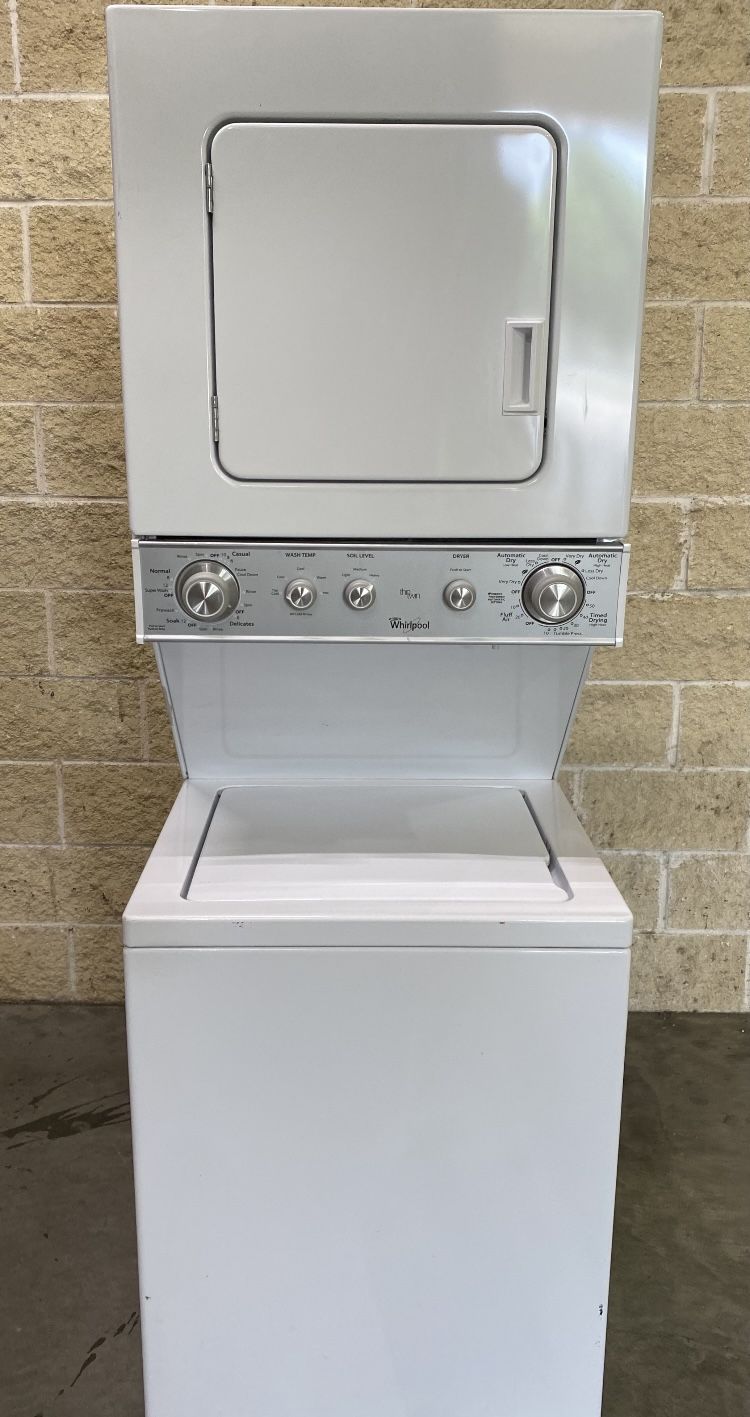 WHIRLPOOL 24” Heavy Duty Stackable Washer & Dryer in...