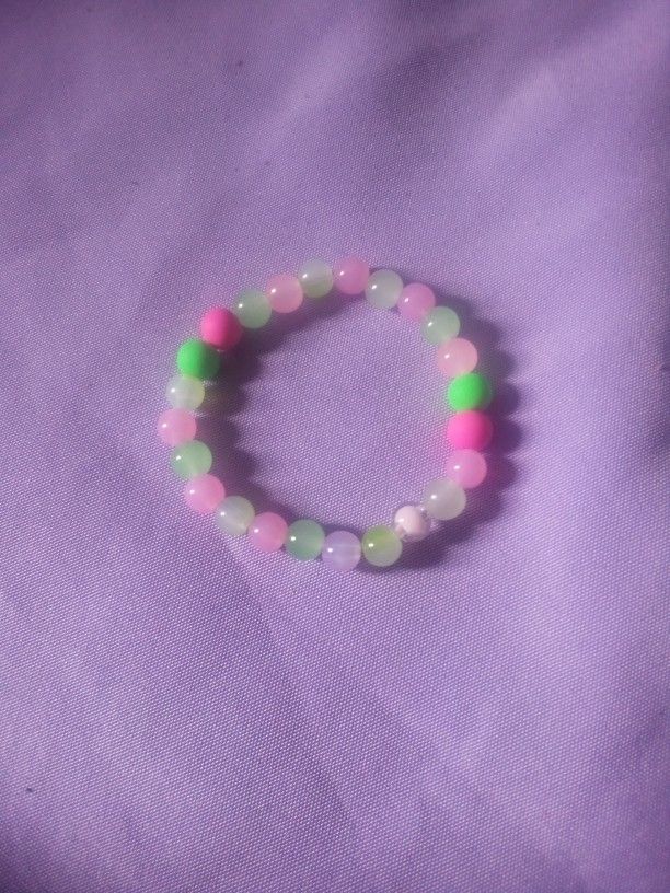 Pink N Green Bracelet 