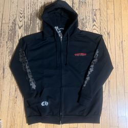 Black Chrome Heart Hoodie