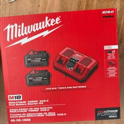 Milwaukee Forge 8.0 Bundle With Dual Bay Rapid Charger 