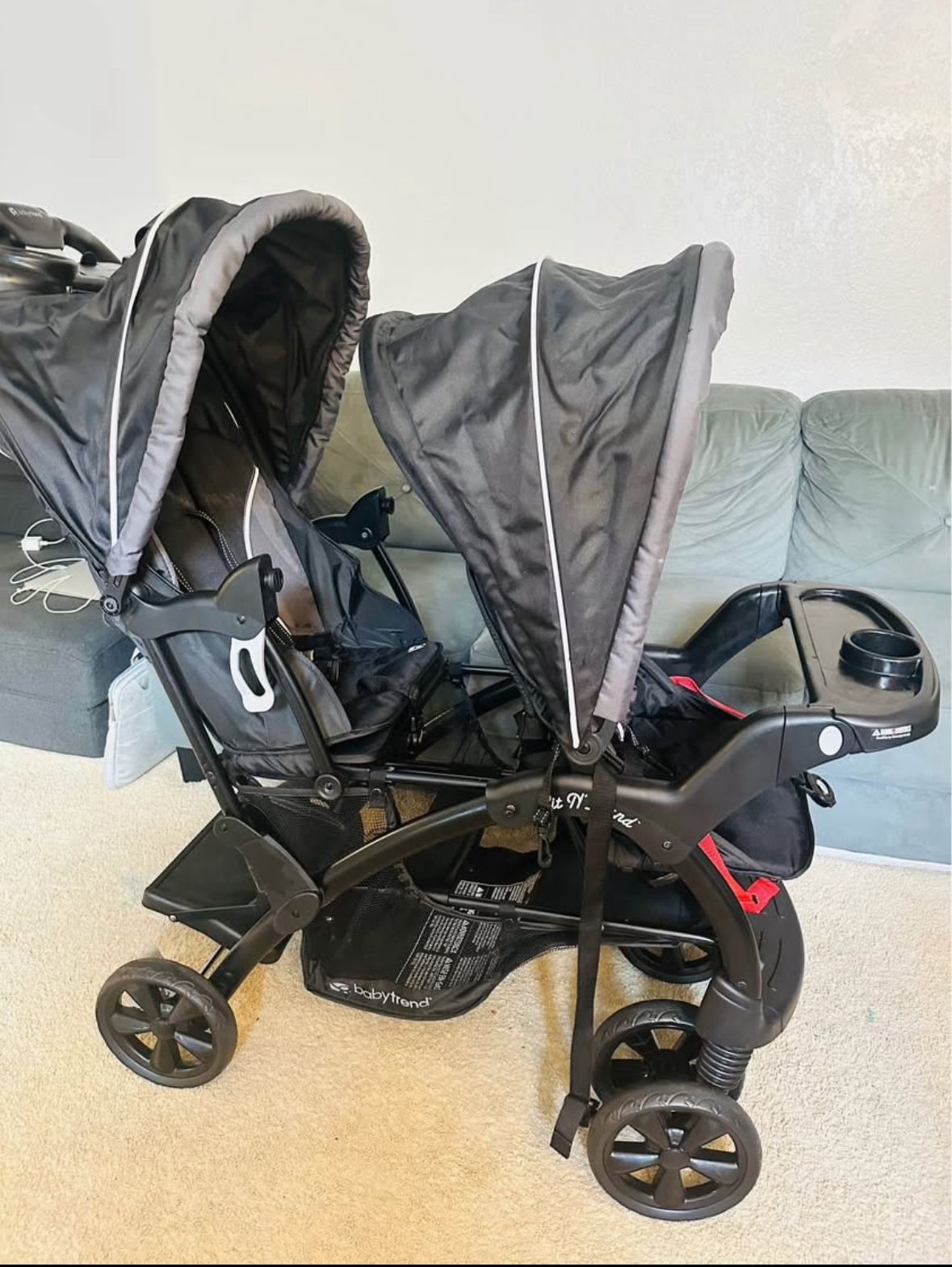 Double Stroller for Infants and Toddlers 