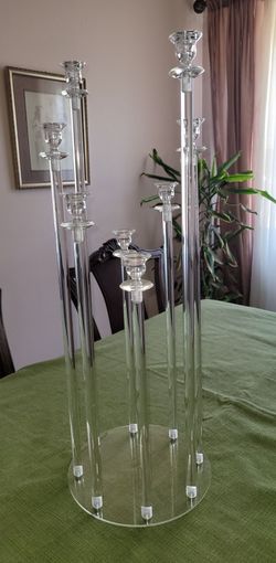 Acrylic Candleabra, Wedding, Home Decor