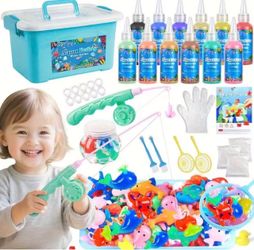 Water Gel Magic Kit, Fairy Water Gel Toy for Kids, Arts & Crafts DlY STEM Kit, Party Favors Toys, Birthday Holiday Gifts for Boys Girls Age 3+