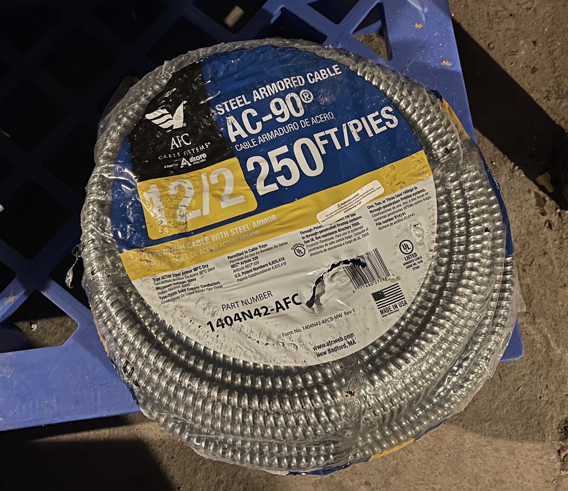 12/2  250 BX AC-90 CABLE