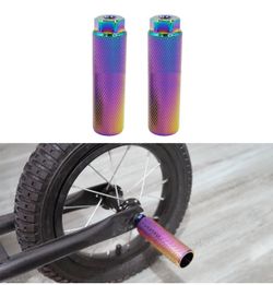 1Pair BMX Pegs Bicycle Pedals MTB Bike Foot Hold Aluminum Alloy Foot Stunt Peg