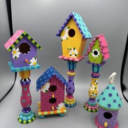 New Hand Painted Birdhouses Prices Vary 