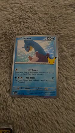 Lapras 017/128 Pokémon Card 30th Anniversary