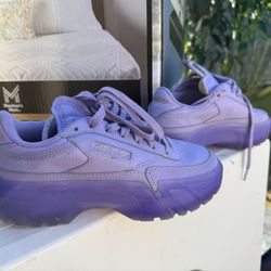 Reebok x Cardi B Club C sneakers in the 'Crisp Purple' colorway